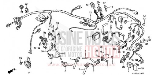 FAISCEAU DES FILS VF750CP de 1993
